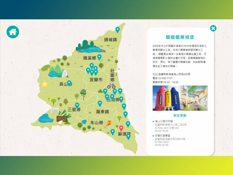 宜蘭觀光工廠導引系統